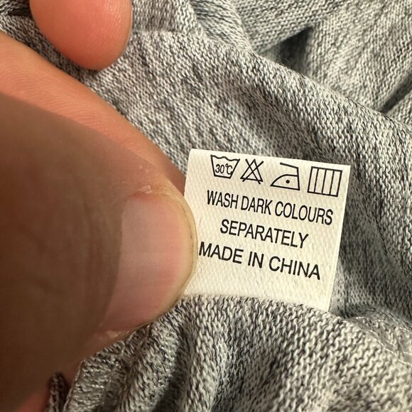 Gray Sleeveless Shift Dress With Wide Straps & Square Neckline Size Medium - Picture 6 of 6